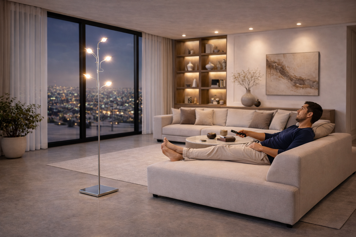 Aera - Lampadaire à têtes multiples