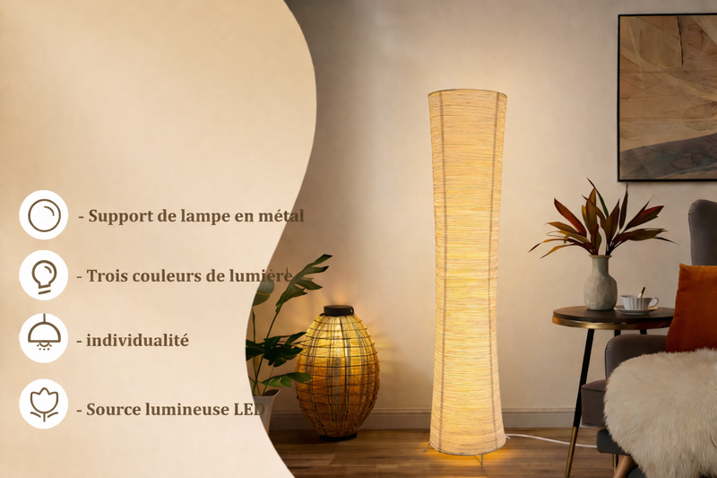 Meli – Lampe en papier au style japonais et nordique
