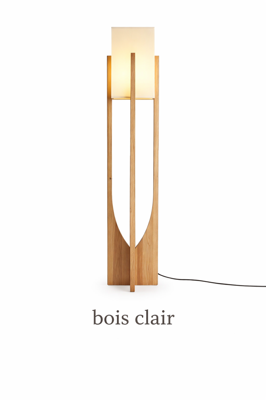 Luma - Lampe sur pied en bois au style scandinave