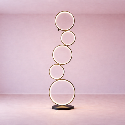 Alen – Lampe autoportante en anneau au design nordique