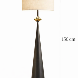 Mova – Lampadaire en Tissu Médiéval, Élégance Française