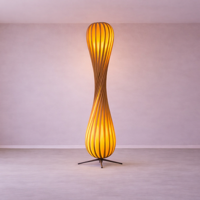 Orya – Lampe sur pied design en spirale