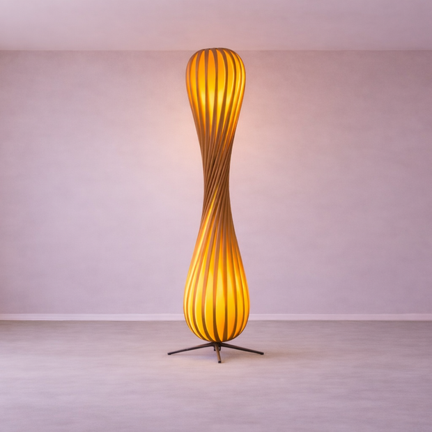 Orya – Lampe sur pied design en spirale