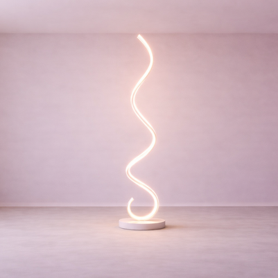 Vana – Lampe design à bande spirale autoportante