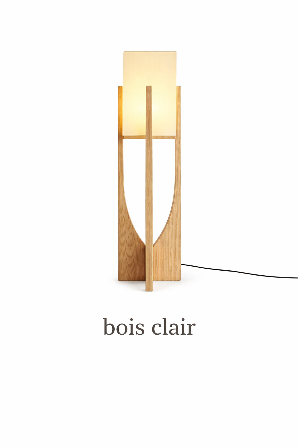 Luma - Lampe sur pied en bois au style scandinave