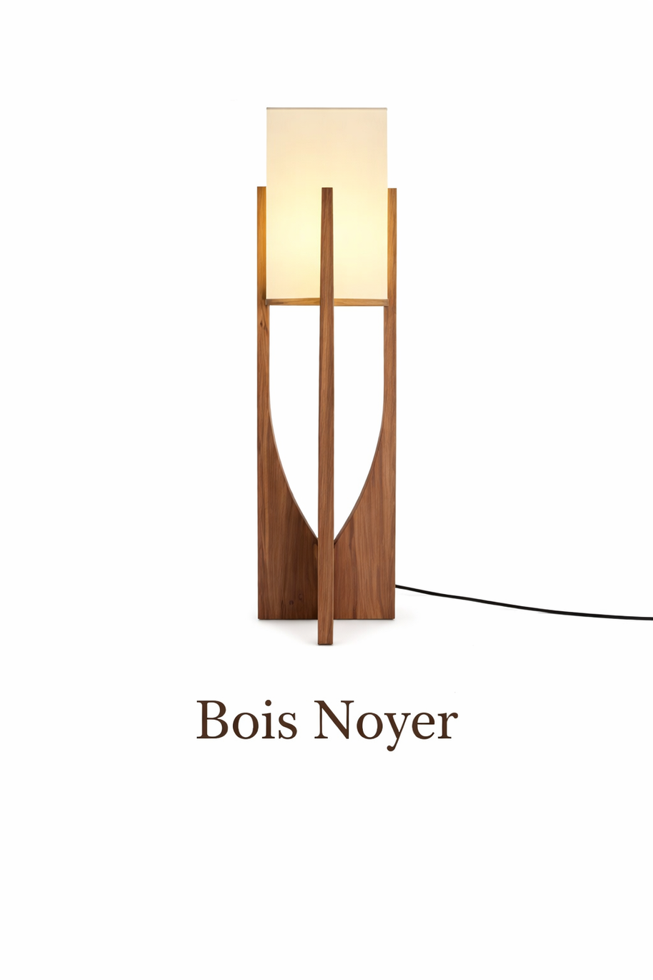 Luma - Lampe sur pied en bois au style scandinave