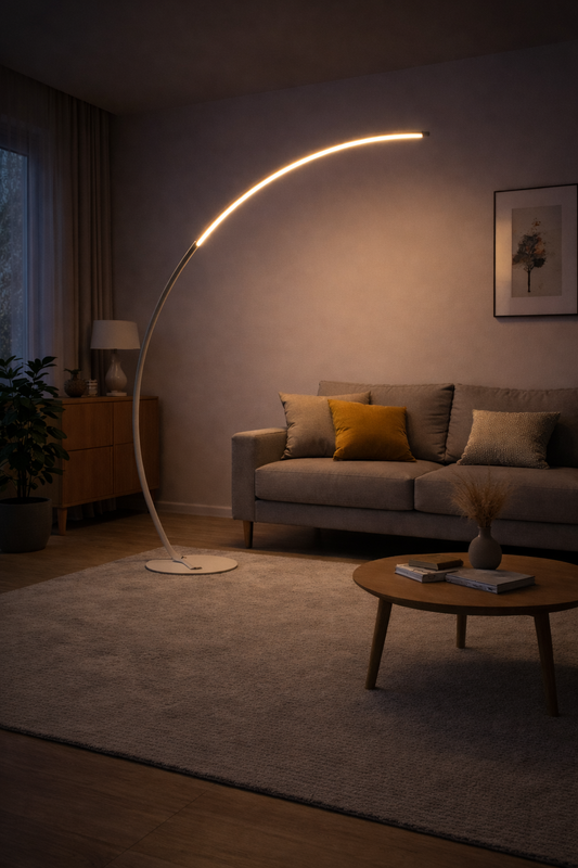 Silva – Lampadaire d’angle LED au style nordique