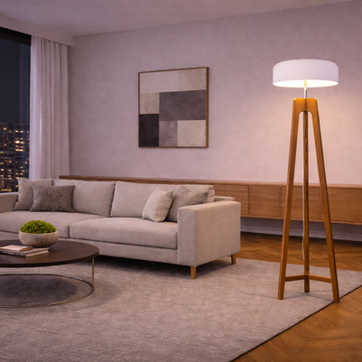 Aria - Lampe sur pied en bois