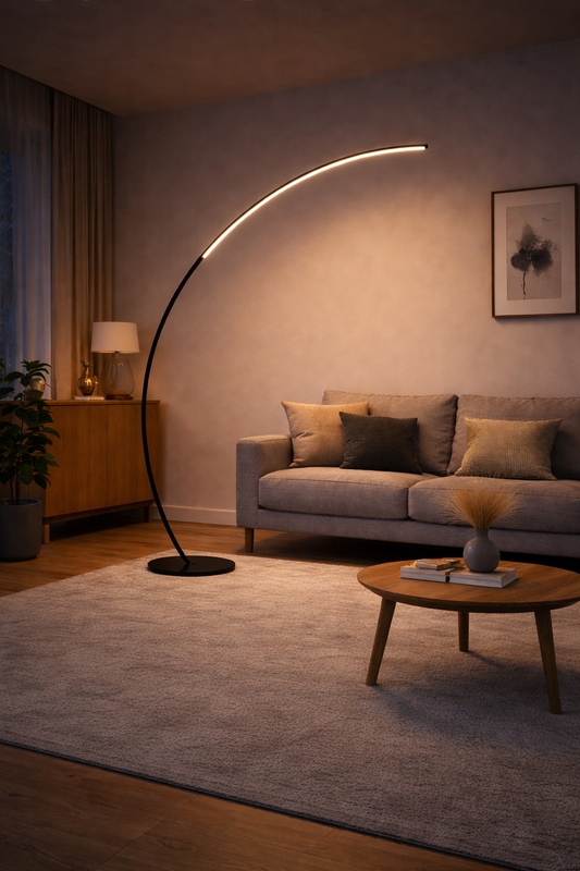 Silva – Lampadaire d’angle LED au style nordique