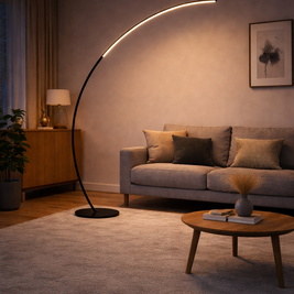 Silva – Lampadaire d’angle LED au style nordique