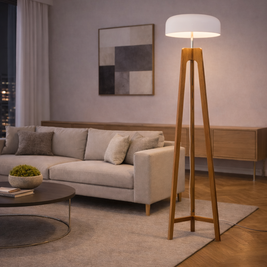 Aria - Lampe sur pied en bois